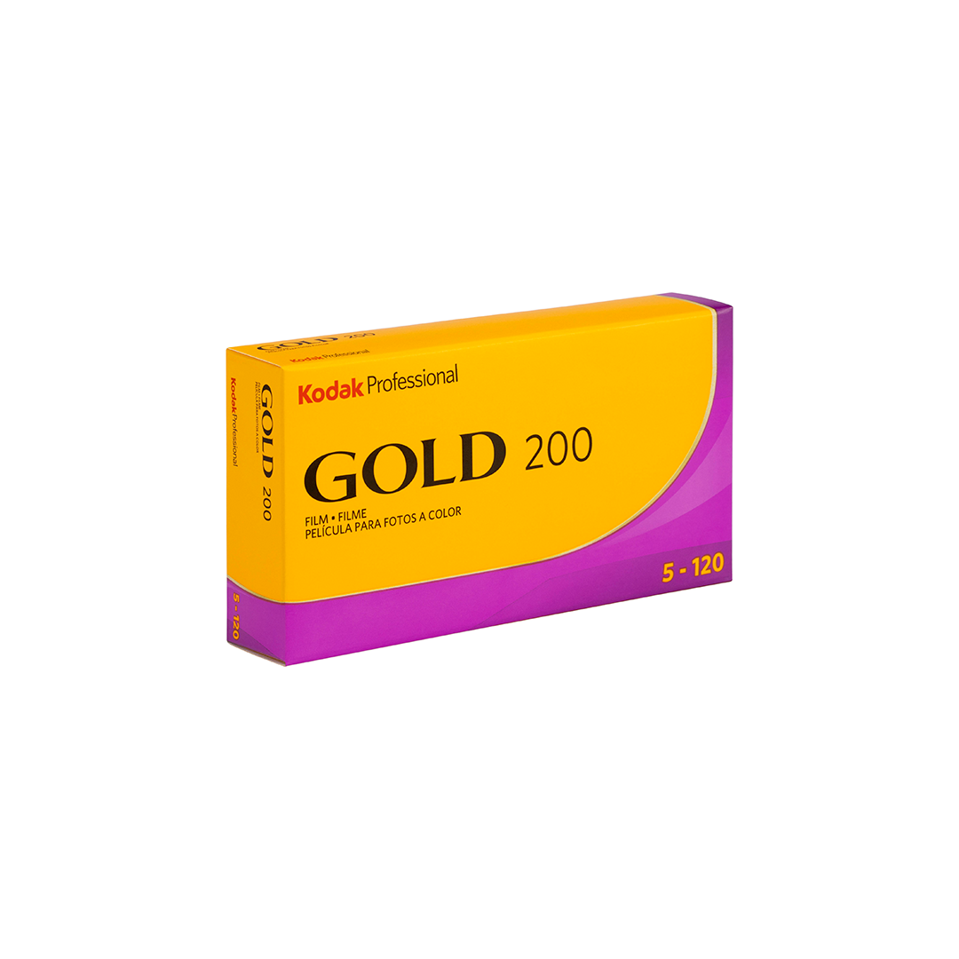 【新品】Kodak professional GOLD200 1箱(5本) Kodak Gold 200 (120) - 5 Pack Miami | Bellows Film Lab Miami